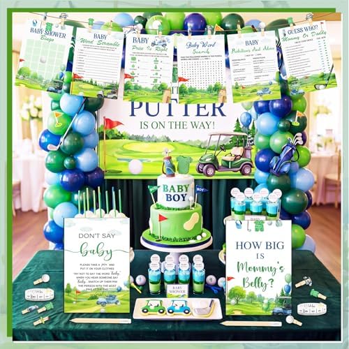 Funnymoom 426 Pcs Golf Baby Shower Games, 8 Activities Bingo Cards - Image 5