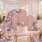 Set of 3 Stretchy Wedding Arch Backdrop Covers, 7.2FT, 6.6FT & 6FT - Image 2