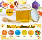 Aliggbent 48 Pack Mini Honey Jars, 1.5oz Hexagon Glass with Dippers - Image 5