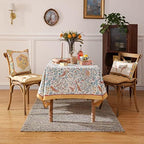 patdrea Vintage French Yellow Tablecloth,Rectangular,118"x67" - Image 2