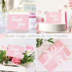 600 Pcs Pink Thank You Cards Bulk with Kraft Envelopes and Stickers 4x6 Inch Blank Thank You Notes Box Set Minimalistic Design for Business Wedding Baby Shower Graduation Bridal Shower Christmas - Image 4
