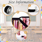 Reallnaive 14 ft x 30 Inch Table Skirt for Teacher Desk, Pastel, Simple - Image 3