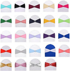 50pcs sage Green Spandex Chair Sashes, Durable Workmanship,Stretch Bows with Buckle Stretchable for Wedding Party Banquet Event Bridal Shower Birthday Celebration Decoration - Image 4
