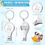 Vesici 50 Sets Baby Shower Nail Clipper Party Favors for Guests, It’s A Boy - Image 2