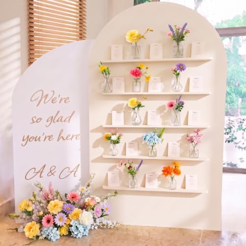 36 Pcs Artificial Flowers Table Centerpiece, Fresh Color, Clear - Image 6