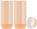 Restaurantware 5 oz Orange Polka Dot Pleated Paper Baking Cups, 200 Count by Restaurantware
