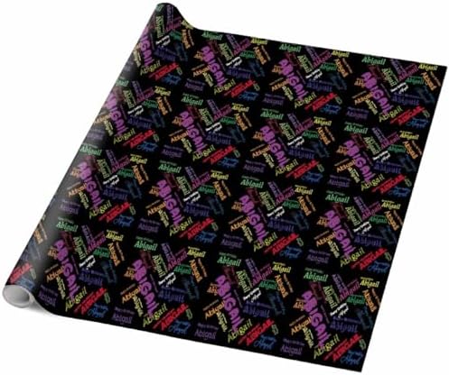 AOFUN Christmas Wrapping Paper - Thick Personalized Wrapping Paper with Custom Name Gift, 3 Rolls, 58" x 23" Each - Image 5