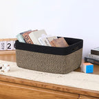 MiniArk Large Storage Baskets for Organizing, 17 x 13 x 7.5” Closet Shelf Baskets for Clothes Blanket Towels, Baby Nursery, Toy Bins Box, Woven Rope Baskets, 4 Packs Woven Brown - Image 5