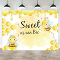 10x7ft Baby Shower Backdrop Sweet as Can Bee Photography Background Honeycomb Honey Yellow Bumblebee Boys Girls Kids Birthday Party Banner Decorations Newborn Gender Reveal Photo Booth Prop by ASDCXZ