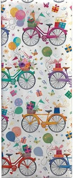 Jillson & Roberts 20" x 30" Printed Gift Tissue, Birthday Bicycles (48 Folded Sheets) - Image 2