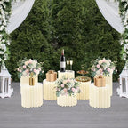 Cylinder Cardboard Stands for Party, Set of 8 - 7.9"+11.8"+15.7" - Image 3