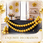 Gejoy 200 Pcs Link Balloons Latex Party Decor,Metallic Gold,10 Inch - Image 4