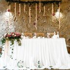 6 Pack Cheesecloth Table Runner 10Ft Christmas Gauze Boho Table Runners for Wedding Decor Bridal Shower Decorations Baby Shower Party(35" x 120") - Image 6