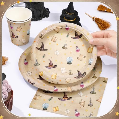 Dandat 350 Pcs Baby Shower Set, Magical Wizard, Black - Image 2