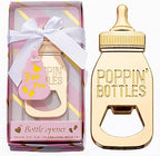24PCS Golden Baby Bottle Openers for Baby Shower Favors Gifts, Baby Shower Decorations Souvenirs, Poppin Bottles Openers with Exquisite Gifts Box used for Guests Gender Reveal Party (24, pink) by WxzumgPARTYFAVORS