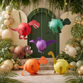 Baquler 12 Pcs Dinosaur Paper Lanterns, 8 Inch Dinosaur Party Decorations, by Baquler