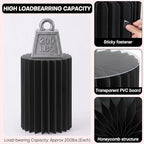 5 Pack Cylinder Stands for Party 15.7" 23.6" 31.5" Height Foldable Cardboard Tall Columns Cylinder Tables Round Cake Pedestal Stands Display Plinth Pillar for Wedding Birthday Party Decor (Black) - Image 4