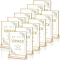 PPH-Sisy Acrylic Sign Holder 8.5X11 Double Sided Table Flyer Holder , Plastic Acrylic Display Stand for Home Office Shop Restaurant (12pcs) by PPH-SisyPurchaseNow