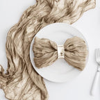 60 Pack Sand Cheesecloth Napkins 21x21 Inches Sand Cloth Napkins Set of 60 Washable Dinner Table Napkins for Wedding Rustic Boho Cotton Gauze Party Bridal Baby Shower Family Gathering Table Decor - Image 4
