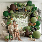 Camo Balloon Arch Garland Kit with Banner Leaves, 115PCS Double Stuffed - Image 6