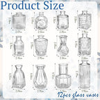 36 Pcs Artificial Flowers Table Centerpiece, Hydrangea, Clear - Image 5