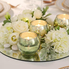 24 Pcs Green Candle Holder for Wedding Decor- Sage Green Mercury Glass Votives for Bridal Shower, Tea Party Table Centerpieces, Vintage Rustic Wedding - Image 3