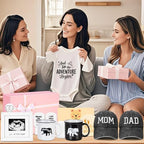 New Parents Gifts for Couples, First Time Mom & Dad Baby Gift Basket with Decision Coin, Ultrasound Frame, Caps, Gender Reveal Present, Expecting Parents, Pregnancy Announcement, Congrats - Image 6