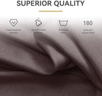 Spandex Tablecloth 6FT Rectangle Table Cover 2 Pack Brown Wrinkle-Free - Image 4