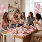 ArtSocket 350 Pack Disposable Party Tableware for 50 Guest, Pink Birthday - Image 6
