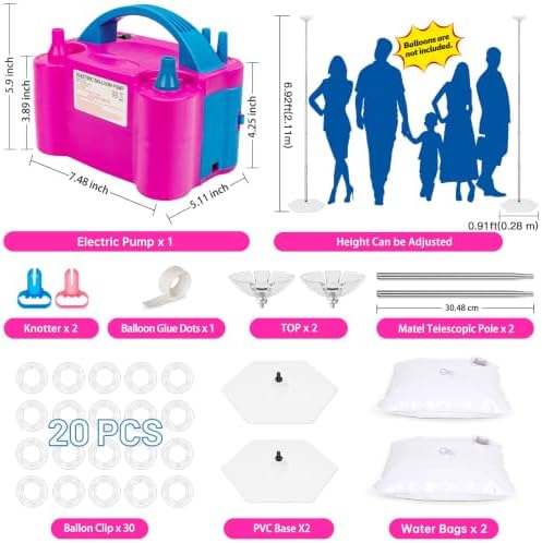 Balloon Column Stand Kit with Electric Balloon Pump - Image 2