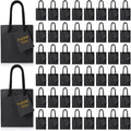 Zhehao 50 Pack Mini Gift Bags Bulk with Handles and Tags,Black by Zhehao