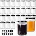 24Pack 12oz Glass Jars with Lids, 350ml Clear Candle Jars for Making Candles, Reusable & Dishwasher Safe Manson Canning Jar Bulk for Jam, Jelly, Honey, Pickles, Spice by BPFY