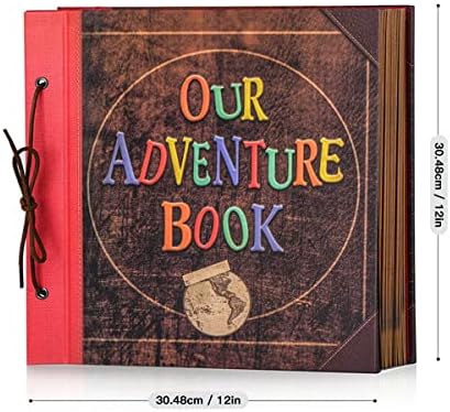 Our Adventure Book 12x12 Inch 60 Pages Handmade DIY Scrapbook Large Album - Image 5