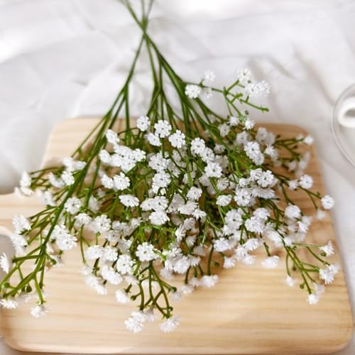 50 Pcs Baby Breath Artificial Flowers, Fake Babys Breath Gypsophila Flowers Bulk, Realistic Artificial Flowers Bouquet Flores Artificiales para Decoracion for Wedding Party Home Decoration - Image 2