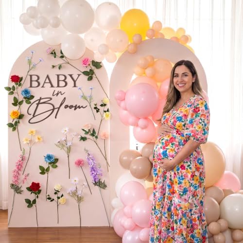 26 Pcs Baby in Bloom Floral Backdrop Arch Baby Shower - Image 5