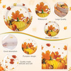 250 Pcs Marple Leaves Fall Party Supplies, Paper Plates Napkins and Cups - Image 3