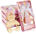 package of 24 Bear shower bottle openers, Baby shower bottle openers, baby shower gifts, gifts for guests（pink） by Uezea