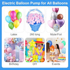 Dagelar Snow 5th Birthday Decorations Girl and 3-in-1 Electric Balloon Pump - Image 2