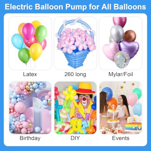 Dagelar Snow 5th Birthday Decorations Girl and 3-in-1 Electric Balloon Pump - Image 2