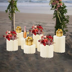 Cylinder Cardboard Stands for Party, Set of 8 - 7.9"+11.8"+15.7" - Image 5