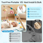 Baby Play Gym Mat with Multiple Sensory Developmental Zones for 0-18Months Babies - Image 6