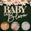 Baby In Bloom Wooden Signs Floral Gender Reveal Backdrop Party Photo Props by Yrrue