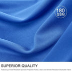 Spandex Tablecloth 6FT Rectangle Table Cover 4 Pcs Royal Blue Wrinkle-Free - Image 6