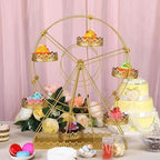 Efavormart 2 Sets of Large Metallic Gold Bird Cage Wedding Centerpiece Table Party Decor All Occasions - 9",13" Tall - Image 2