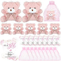 Sasylvia 25 Set Bear Party Favors for Guest 25 Mini Tiny Keychains 25 Thank You Tags 25 Organza Bag by Sasylvia