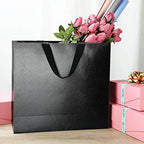 PACKHOME 6 Extra Large Black Gift Bags with Handles 17.5x6x16in - Image 2