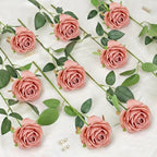 48 PCS Dusty Roses Artificial Flowers, Silk - Image 4