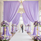 50ft×15ft Taro Purple Backdrop Curtain for Wedding Parties - Image 4