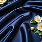 Navy Blue Satin Table Clothes for 8 Foot Rectangle Tables - 8FT Wrinkle Resistant Glitter Rectangle Tablecloths, Party Table Covers for Wedding Banquet, Baby Shower, Birthday, Holiday Dinner - Image 6