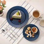 Goodluck 200PCS Navy Blue Plastic Plates, Disposable Blue Plates - Image 6